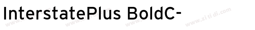 InterstatePlus BoldC字体转换